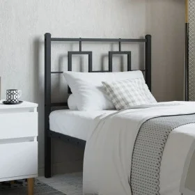 Cabecero de metal negro 80 cm de , Cabeceros y pies de cama - Ref: Foro24-374268, Precio: 29,77 €, Descuento: %