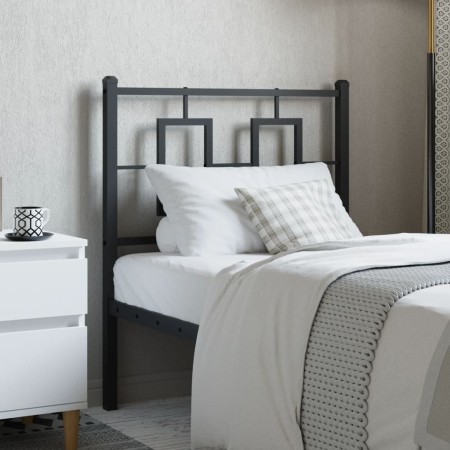 Cabecero de metal negro 80 cm de , Cabeceros y pies de cama - Ref: Foro24-374268, Precio: 30,19 €, Descuento: %