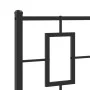 Kopfteil aus schwarzem Metall, 80 cm von , Kopf- und Fußteile - Ref: Foro24-374268, Preis: 29,77 €, Rabatt: %