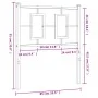 Kopfteil aus schwarzem Metall, 80 cm von , Kopf- und Fußteile - Ref: Foro24-374268, Preis: 29,77 €, Rabatt: %