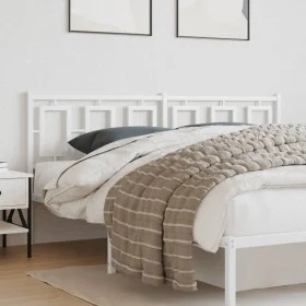 Cabecero de metal blanco 180 cm de , Cabeceros y pies de cama - Ref: Foro24-374326, Precio: 48,67 €, Descuento: %