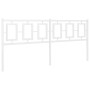 Cabecero de metal blanco 180 cm de , Cabeceros y pies de cama - Ref: Foro24-374326, Precio: 49,34 €, Descuento: %