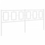 Cabecero de metal blanco 180 cm de , Cabeceros y pies de cama - Ref: Foro24-374326, Precio: 49,34 €, Descuento: %