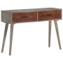 Mesa consola de madera maciza de mango gris 110x35x75 cm en Mesas auxiliares | Comprar online en Foru.es