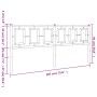 Cabecero de metal blanco 180 cm de , Cabeceros y pies de cama - Ref: Foro24-374326, Precio: 49,34 €, Descuento: %