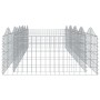 Arriate de gaviones forma arco hierro galvanizado 400x100x50 cm de , Maceteros y jardineras - Ref: Foro24-153551, Precio: 107...