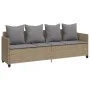Sonnenliege mit beigen Kissen aus synthetischem Rattan von , Liegen - Ref: Foro24-368347, Preis: 226,40 €, Rabatt: %