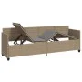 Sonnenliege mit beigen Kissen aus synthetischem Rattan von , Liegen - Ref: Foro24-368347, Preis: 226,40 €, Rabatt: %