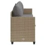 Sonnenliege mit beigen Kissen aus synthetischem Rattan von , Liegen - Ref: Foro24-368347, Preis: 226,40 €, Rabatt: %