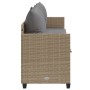 Tumbona con cojines ratán sintético beige de , Tumbonas - Ref: Foro24-368347, Precio: 230,14 €, Descuento: %