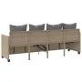 Sonnenliege mit beigen Kissen aus synthetischem Rattan von , Liegen - Ref: Foro24-368347, Preis: 226,40 €, Rabatt: %