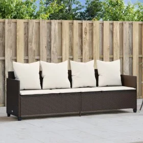 Tumbona con cojines ratán sintético marrón de , Tumbonas - Ref: Foro24-368345, Precio: 226,40 €, Descuento: %