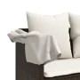 Lounger with brown synthetic rattan cushions by , Loungers - Ref: Foro24-368345, Price: 226,40 €, Discount: %