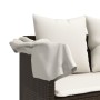 Tumbona con cojines ratán sintético marrón de , Tumbonas - Ref: Foro24-368345, Precio: 230,14 €, Descuento: %
