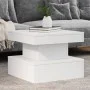 Mesa de centro con luces LED blanco 50x50x40 cm de , Mesas de centro - Ref: Foro24-839840, Precio: 64,37 €, Descuento: %