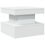 Mesa de centro con luces LED blanco 50x50x40 cm de , Mesas de centro - Ref: Foro24-839840, Precio: 52,84 €, Descuento: %