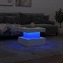 Mesa de centro con luces LED blanco 50x50x40 cm de , Mesas de centro - Ref: Foro24-839840, Precio: 64,37 €, Descuento: %