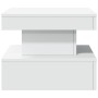 Mesa de centro con luces LED blanco 50x50x40 cm de , Mesas de centro - Ref: Foro24-839840, Precio: 52,84 €, Descuento: %