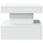 Mesa de centro con luces LED blanco 50x50x40 cm de , Mesas de centro - Ref: Foro24-839840, Precio: 64,37 €, Descuento: %