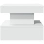 Mesa de centro con luces LED blanco 50x50x40 cm de , Mesas de centro - Ref: Foro24-839840, Precio: 52,84 €, Descuento: %