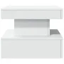 Mesa de centro con luces LED blanco 50x50x40 cm de , Mesas de centro - Ref: Foro24-839840, Precio: 64,37 €, Descuento: %