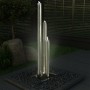Fuente de jardín de acero inoxidable plateado 48x34x153 cm de vidaXL, Fuentes y cascadas - Ref: Foro24-48092, Precio: 546,18 ...