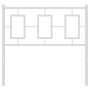 Cabecero de metal blanco 90 cm de , Cabeceros y pies de cama - Ref: Foro24-374318, Precio: 31,80 €, Descuento: %