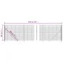 Anthrazitgrauer Drahtzaun mit Flansch 1,8x10 m von , Zaunpaneele - Ref: Foro24-154309, Preis: 96,53 €, Rabatt: %
