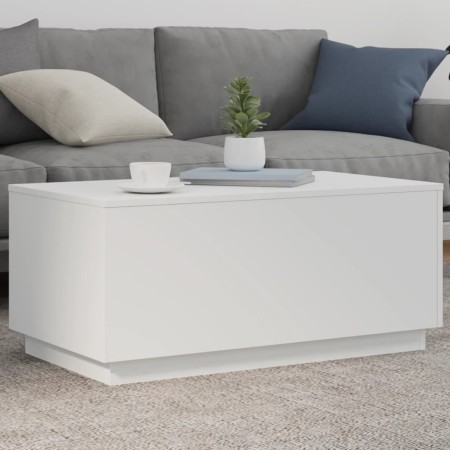 Mesa de centro con luces LED blanco 90x50x40 cm de , Mesas de centro - Ref: Foro24-839875, Precio: 66,14 €, Descuento: %