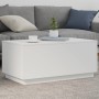 Mesa de centro con luces LED blanco 90x50x40 cm de , Mesas de centro - Ref: Foro24-839875, Precio: 66,14 €, Descuento: %