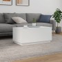 Mesa de centro con luces LED blanco 90x50x40 cm de , Mesas de centro - Ref: Foro24-839875, Precio: 66,14 €, Descuento: %