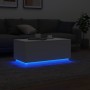 Mesa de centro con luces LED blanco 90x50x40 cm de , Mesas de centro - Ref: Foro24-839875, Precio: 66,14 €, Descuento: %
