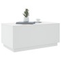 Mesa de centro con luces LED blanco 90x50x40 cm de , Mesas de centro - Ref: Foro24-839875, Precio: 66,14 €, Descuento: %