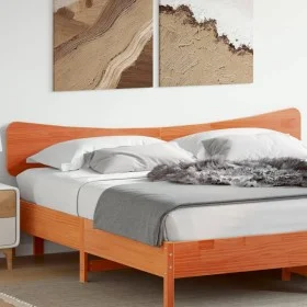 Cabecero de cama madera maciza de pino marrón cera 180 cm de , Cabeceros y pies de cama - Ref: Foro24-844768, Precio: 48,58 €...