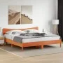 Wax brown solid pine wood bed headboard 180 cm by , Headboards and footboards - Ref: Foro24-844768, Price: 48,58 €, Discount: %