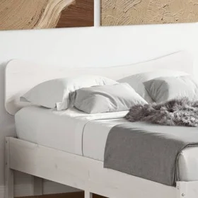 Solid white pine wood bed headboard 135 cm by , Headboards and footboards - Ref: Foro24-844782, Price: 33,59 €, Discount: %