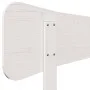 Bettkopfteil aus massivem weißem Kiefernholz, 135 cm von , Kopf- und Fußteile - Ref: Foro24-844782, Preis: 33,59 €, Rabatt: %