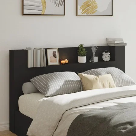 Cabecero de cama con LED negro 180x16,5x103,5 cm de , Cabeceros y pies de cama - Ref: Foro24-839260, Precio: 111,73 €, Descue...