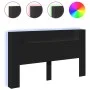 Bed headboard with black LED 180x16.5x103.5 cm by , Headboards and footboards - Ref: Foro24-839260, Price: 111,73 €, Discount: %