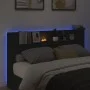 Bed headboard with black LED 180x16.5x103.5 cm by , Headboards and footboards - Ref: Foro24-839260, Price: 111,73 €, Discount: %