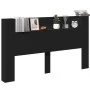 Bed headboard with black LED 180x16.5x103.5 cm by , Headboards and footboards - Ref: Foro24-839260, Price: 111,73 €, Discount: %