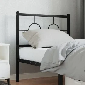 Cabecero de metal negro 80 cm de , Cabeceros y pies de cama - Ref: Foro24-376253, Precio: 30,90 €, Descuento: %