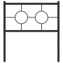 Cabecero de metal negro 80 cm de , Cabeceros y pies de cama - Ref: Foro24-376253, Precio: 31,33 €, Descuento: %