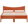 Estructura de cama madera maciza pino marrón cera 140x200 cm de , Camas y somieres - Ref: Foro24-844728, Precio: 128,94 €, De...