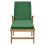 Tumbona con cojín madera maciza de teca verde de vidaXL, Tumbonas - Ref: Foro24-48024, Precio: 245,07 €, Descuento: %