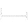 Estructura cama metal con cabecero y pie cama blanca 90x190 cm de , Camas y somieres - Ref: Foro24-376285, Precio: 72,84 €, D...