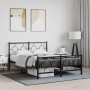 Estructura de cama cabecero y estribo metal negro 140x200 cm de , Camas y somieres - Ref: Foro24-376245, Precio: 123,43 €, De...