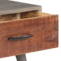 Mesa de centro madera maciza de mango rugosa gris 100x60x40 cm en Mesas de centro | Comprar online en Foru.es