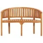 Banco con forma de banana madera maciza de teca 120 cm de vidaXL, Bancos de jardín - Ref: Foro24-48020, Precio: 276,51 €, Des...