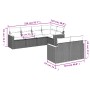 Set de comedor de jardín 7 pzas y cojines ratán sintético negro de , Conjuntos de jardín - Ref: Foro24-3258541, Precio: 544,5...